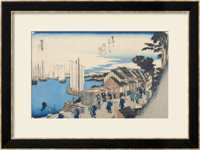 Shinagawa: Departure Of A Daimyo, In Later Editions Called Sunrise by Ando Hiroshige Pricing Limited Edition Print image