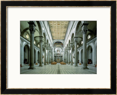 View Of The Nave, 1425-46 by Filippo Brunelleschi Pricing Limited Edition Print image
