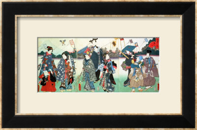 New Year's Festival by Utagawa Kunisada Pricing Limited Edition Print image
