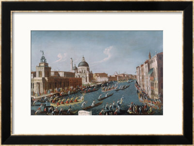 The Women's Regatta On The Grand Canal, Venice by Gabriele Bella Pricing Limited Edition Print image
