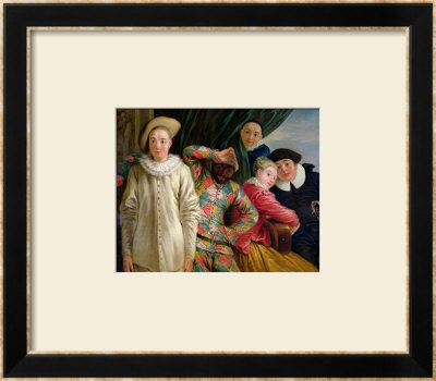 Harlequin, Pierrot And Scapin by Jean Antoine Watteau Pricing Limited Edition Print image