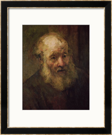 Head Of An Old Man, Circa 1650 by Rembrandt Van Rijn Pricing Limited Edition Print image