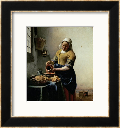 The Milkmaid, 1658-1660 by Jan Vermeer Pricing Limited Edition Print image