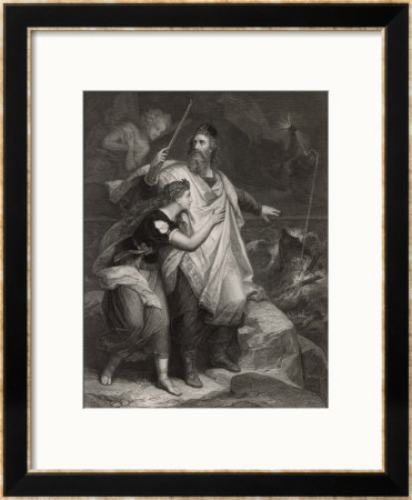The Tempest, Prospero And Miranda Watch The Shipwreck by Heinrich Hofmann Pricing Limited Edition Print image