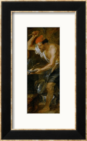 Vulcan Forging The Lightning Of Jupiter, Painted For The Torre De La Parada by Peter Paul Rubens Pricing Limited Edition Print image