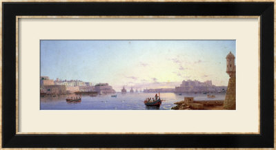 The Grand Harbour, Valletta by Luigi Maria Galea Pricing Limited Edition Print image