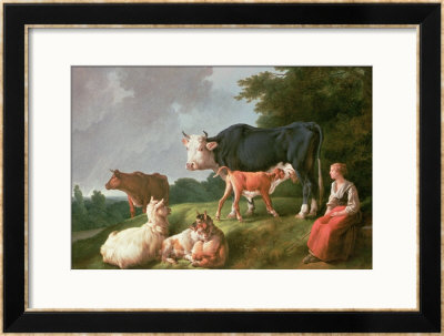 Pastoral Scene by Jean-Baptiste Huet Pricing Limited Edition Print image