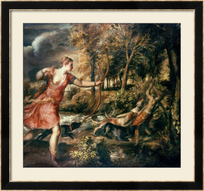 The Death Of Actaeon, Circa 1565 by Titian (Tiziano Vecelli) Pricing Limited Edition Print image