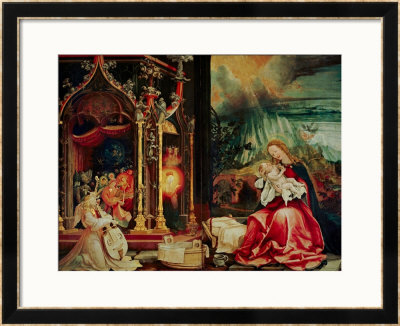 Concert Of The Angels, The Madonna In Prayer, And Nativity, From The Isenheim Altarpiece, 1515 by Matthias Grunewald Pricing Limited Edition Print image