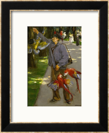 The Parrot-Man, 1902 by Max Liebermann Pricing Limited Edition Print image