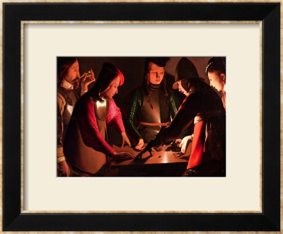 The Dice Players by Georges De La Tour Pricing Limited Edition Print image