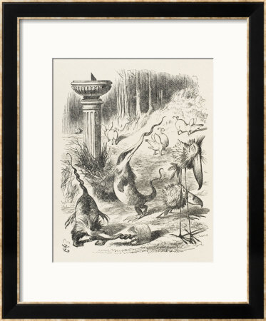 Toves Raths And Borogroves, Invented Creatures Of The Jabberwocky Poem by John Tenniel Pricing Limited Edition Print image