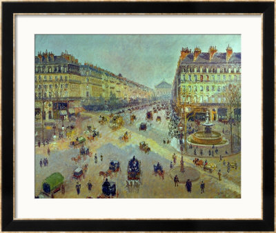 The Avenue De L'opera, Sunlight, Winter Morning, Around 1880 by Camille Pissarro Pricing Limited Edition Print image