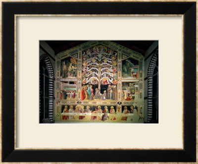 The Tree Of Life And The Last Supper, 1360 by Taddeo Gaddi Pricing Limited Edition Print image
