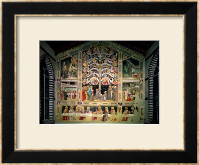 The Tree Of Life And The Last Supper, 1360 by Taddeo Gaddi Pricing Limited Edition Print image