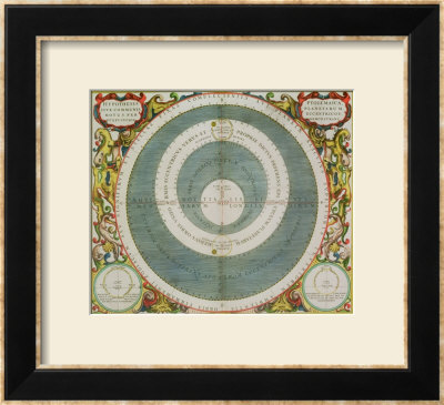 Ptolemaic System, From The Celestial Atlas, Or The Harmony Of The Universe by Andreas Cellarius Pricing Limited Edition Print image