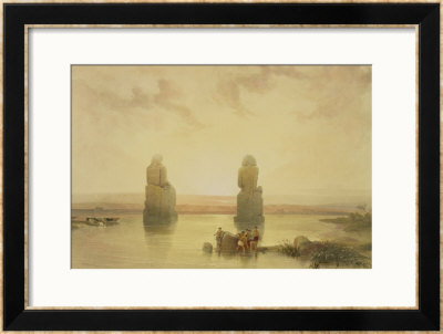 The Colossi Of Memnon, At Thebes, During The Inundation, From Egypt And Nubia, Vol.1 by David Roberts Pricing Limited Edition Print image