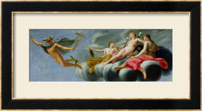 Cupid Ordering Mercury To Announce His Power To The Universe, 1646-47 by Eustache Le Sueur Pricing Limited Edition Print image