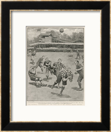 Cup Final Aston Villa Win Against West Bromwich Albion At The Crystal Palace. Final Score 1-0 by H.M. Paget Pricing Limited Edition Print image