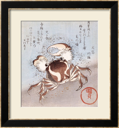 A Crab On The Seashore by Utagawa Kunisada Pricing Limited Edition Print image