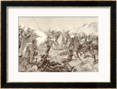 The Battle Of Blood River by Richard Caton Woodville Pricing Limited Edition Print image