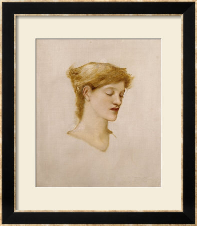 The Head Of A Woman by Edward Burne-Jones Pricing Limited Edition Print image