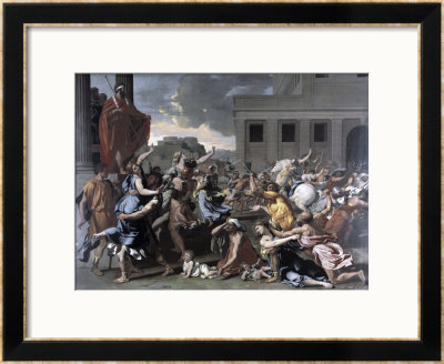 The Abduction Of The Sabine Women by Nicolas Poussin Pricing Limited Edition Print image