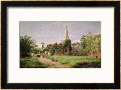 Stoke Poges Church by Jasper Francis Cropsey Pricing Limited Edition Print image