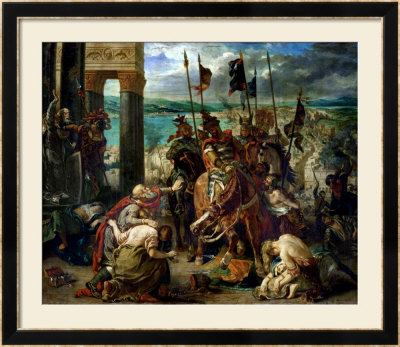 The Crusaders' Entry Into Constantinople, 12Th April 1204, 1840 by Eugene Delacroix Pricing Limited Edition Print image