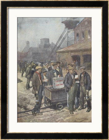 After A Secret Ballot British Miners Decide To Go On Strike by Achille Beltrame Pricing Limited Edition Print image