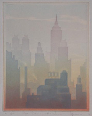 Ny Skyscrapers by Philippe Lejeune Pricing Limited Edition Print image