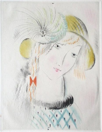 Jeune Fille Au Chapeau Jaune by Mily Possoz Pricing Limited Edition Print image