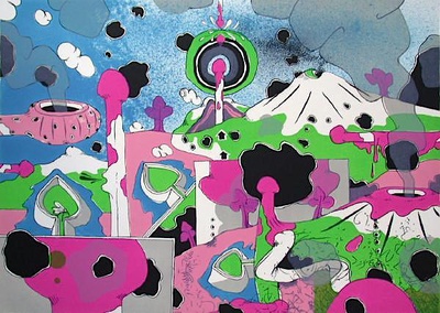 Paysage Psychedeiique by Jacques Chemay Pricing Limited Edition Print image