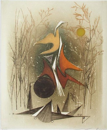 Pour Un Oiseau Futuriste by Renée Lubarow Pricing Limited Edition Print image