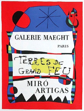 Af 1955 - Terres De Grand Feu by Joan Miró Pricing Limited Edition Print image