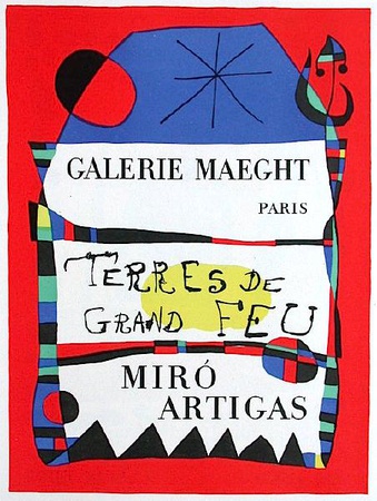 Af 1955 - Terres De Grand Feu by Joan Miro Pricing Limited Edition Print image