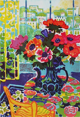 Bouquet Dans L'ateiier by Guy Charon Pricing Limited Edition Print image
