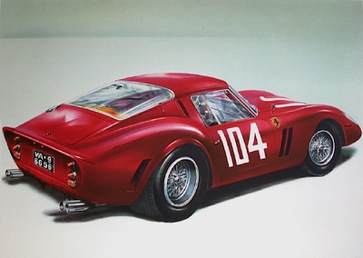 Ferrari 250 Gto - 5 by Jean Hirlimann Pricing Limited Edition Print image