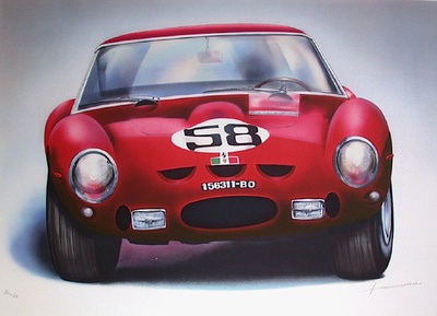 Ferrari 250 Gto - 6 by Jean Hirlimann Pricing Limited Edition Print image
