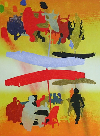 Sens Dessus Dessous, Bastille by Gerard Fromanger Pricing Limited Edition Print image