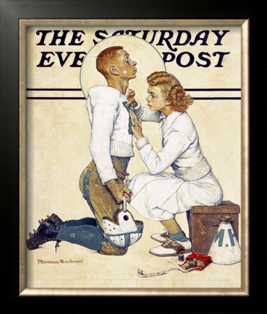 Football Hero by Norman Rockwell Pricing Limited Edition Print image