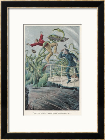 20,000 Leagues Under The Sea: Attack From A Giant Squid by Henry Austin Pricing Limited Edition Print image