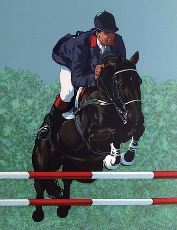Saut D'obstacle by Michel Bez Pricing Limited Edition Print image