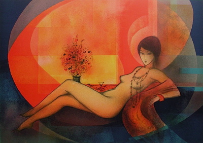 Nu Au Sofa by Sacha Chimkevitch Pricing Limited Edition Print image
