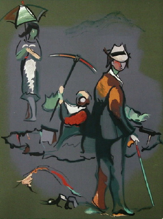Personnages by Jean Helion Pricing Limited Edition Print image
