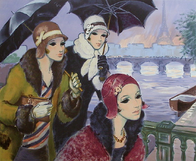 Elegantes Sur Les Quais by Francois Batet Pricing Limited Edition Print image