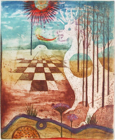 Forces Opposees (Le Feu) by Rene Carcan Pricing Limited Edition Print image