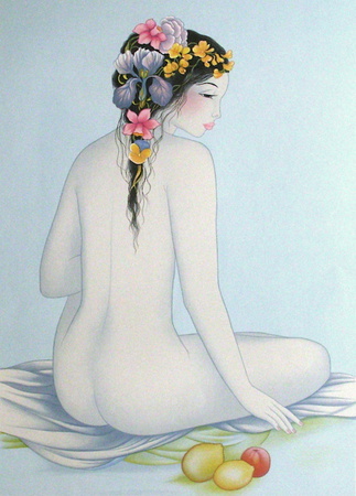 Jeune Fille Nue De Dos by Mara Tran-Long Pricing Limited Edition Print image