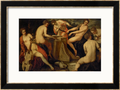 Women Making Music, Perhaps An Allegory Of Music by Jacopo Robusti Tintoretto Pricing Limited Edition Print image