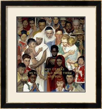 Golden Rule by Norman Rockwell Pricing Limited Edition Print image